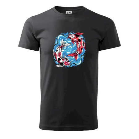 Yin & Yang Koi kapor - červený