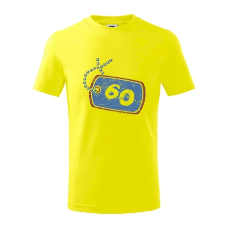 60 na krku štítok