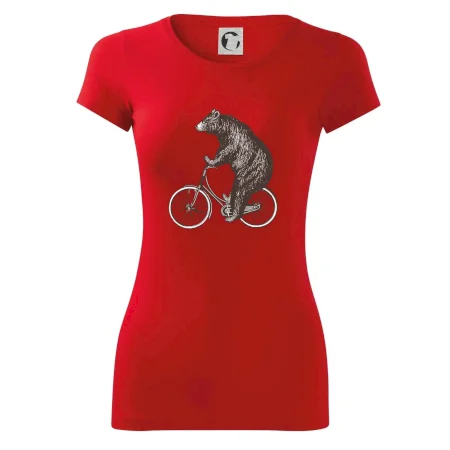 Medveď na bicykli
