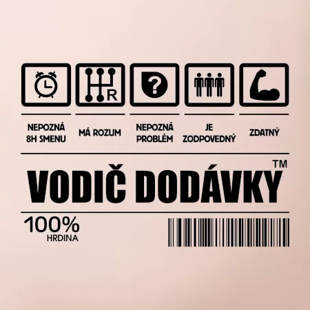 Čiarový kód - Vodič dodávky