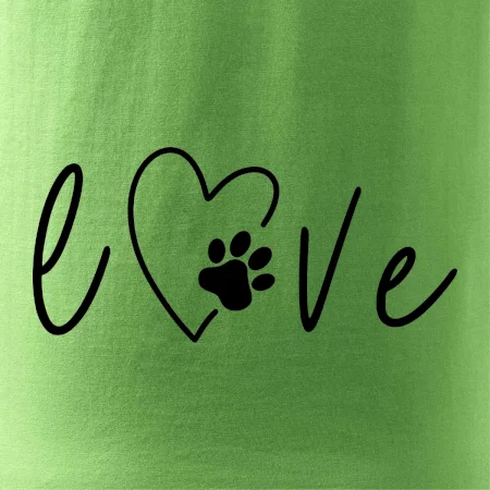 Love nápis zviera