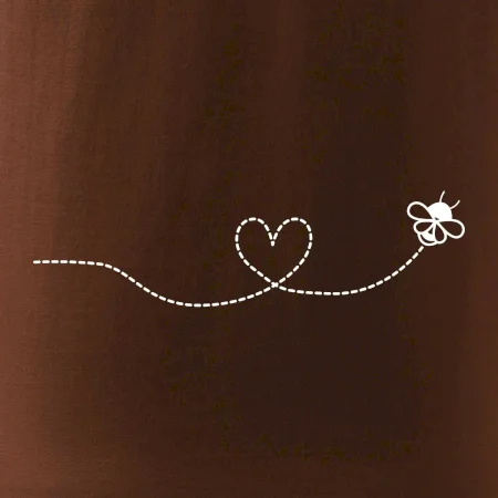 Dráha letu včely - srdce