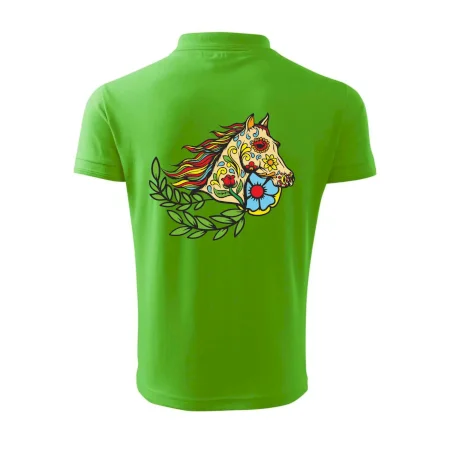 Kôň farebný s listami