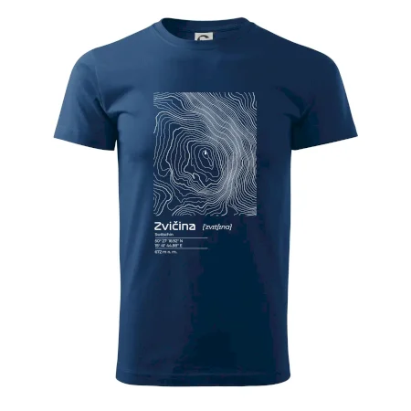 Zvičina - vrstevnice v obdĺžniku