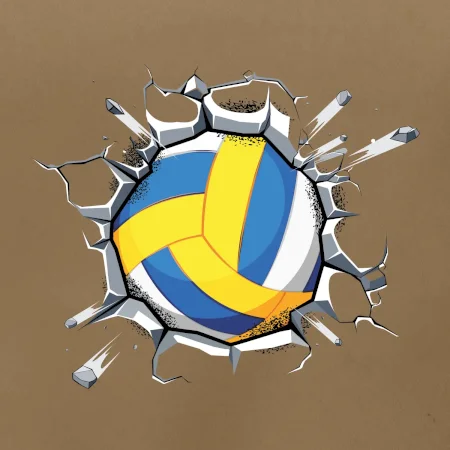 Volejbal lopta v triku
