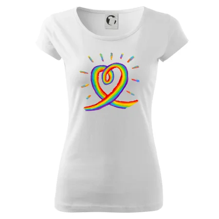 Srdce pride dúha kreslená