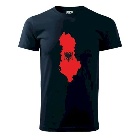 Albánsko mapa a znak