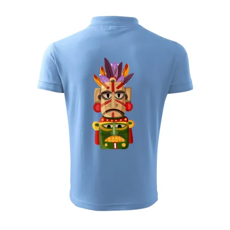 Mayová maska s perím