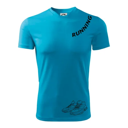 Running nápis šikmo