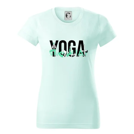 Yoga nápis farebný