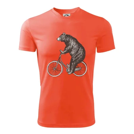 Medveď na bicykli