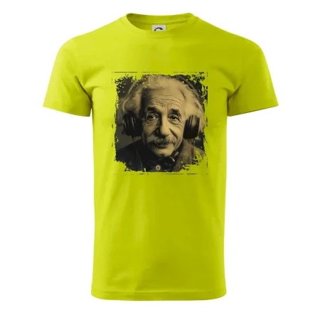 Albert Einstein so slúchadlami