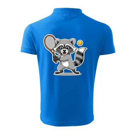 Mýval hrá tenis kreslený