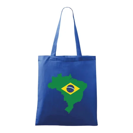 Brazília vlajka v mape