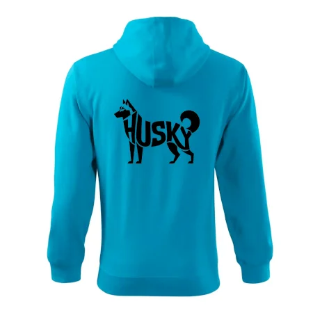 Husky nápis v tele