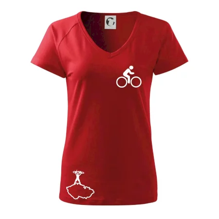 Mapa ČR + kolo na prsu