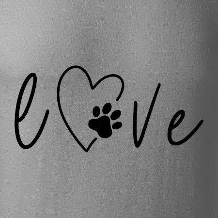 Love nápis zviera