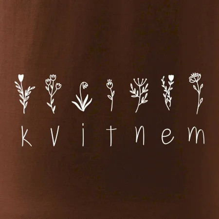 Kvitnem - Nápis s kvetinami