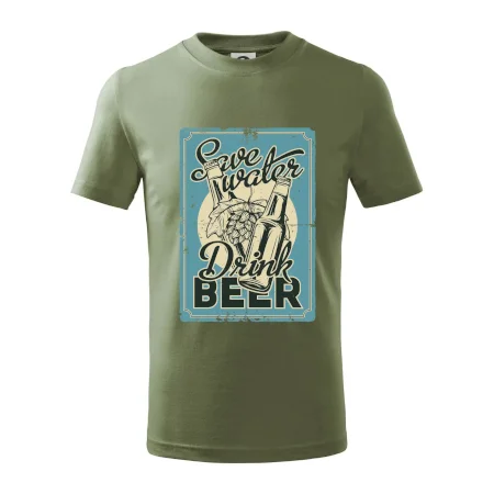Save water drink beer poster
