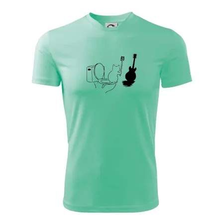 Mačka a gitara WC