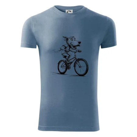 Pes na bicykli