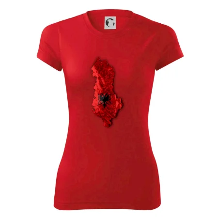 Mapa Albánsko reliéf hôr