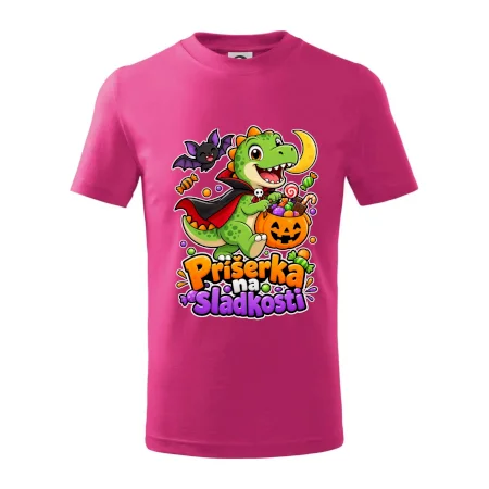 Príšerka na sladkosti - dinosaurus s tekvicou