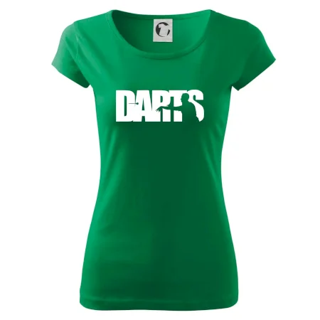 Darts - nápis so šípkarom