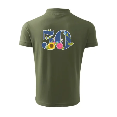 Kvetinové číslo kreslené - 50
