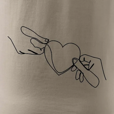 Dve ruky a srdce jedným ťahom