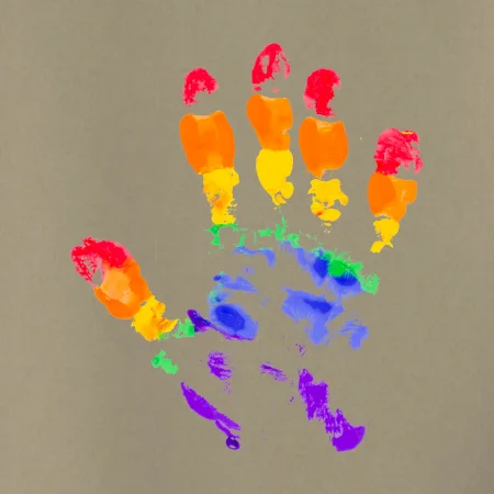 LGBT hand print