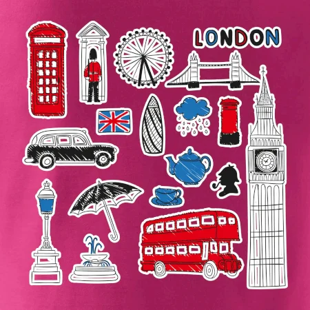 Velká Británie - kreslené ikonky