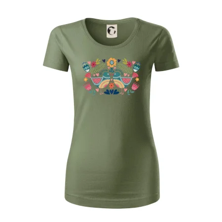 Folklór - dva farebné vtáčiky