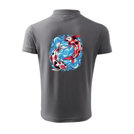 Yin & Yang Koi kapor - červený
