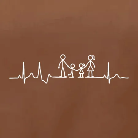 EKG rodina a dievča a chlapec