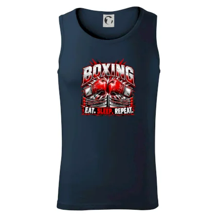 Boxerské rukavice v ringu eat sleep repeat