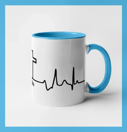 Jesus Saved My Life kríž ekg