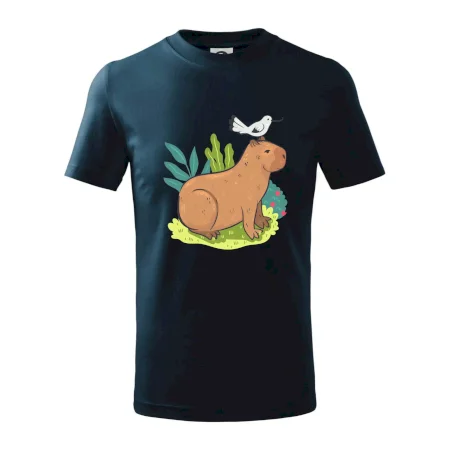 Kapybara a vtáčik
