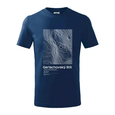 Gerlachovský štít - vrstevnice v obdĺžniku