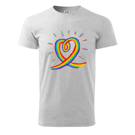 Srdce pride dúha kreslená