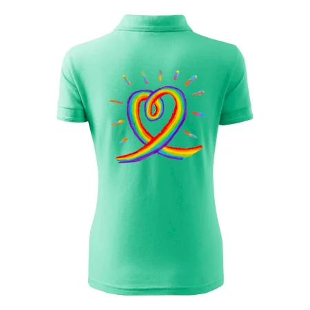 Srdce pride dúha kreslená