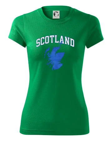 Scotland nápis s mapou