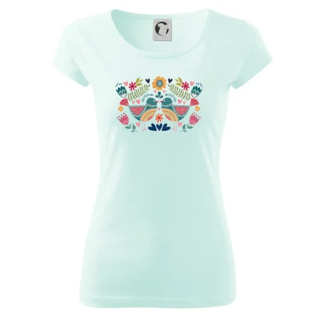 Folklór - dva farebné vtáčiky