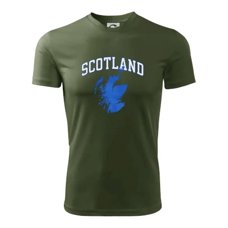 Scotland nápis s mapou