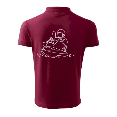 Kajak na vode jedným ťahom