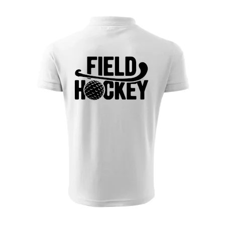 Field hockey loptička a nápis