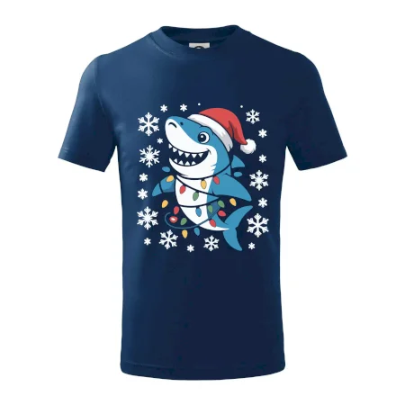 Vánoční žralok a vločky