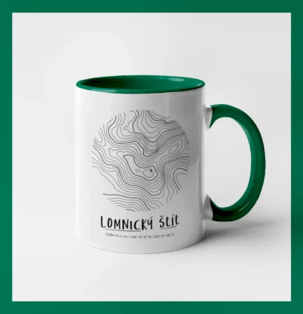 Lomnický štít - vrstevnice v kruhu