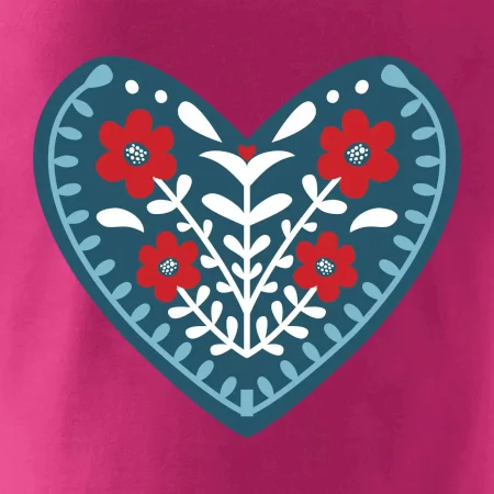 Folklór - srdce modré plné