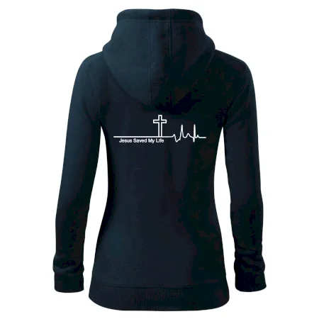 Jesus Saved My Life kríž ekg